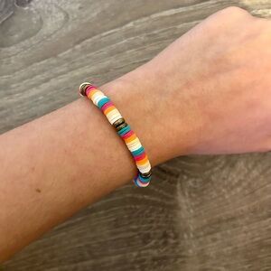 Colorful Summer Heishi Bead Bracelet - Multicolor